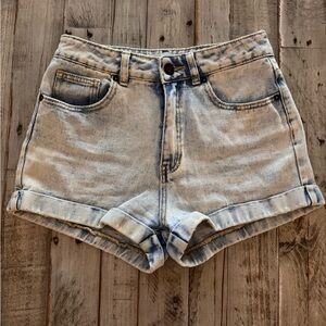 Light Wash Denim Shorts - Classic Women's Jean Shorts